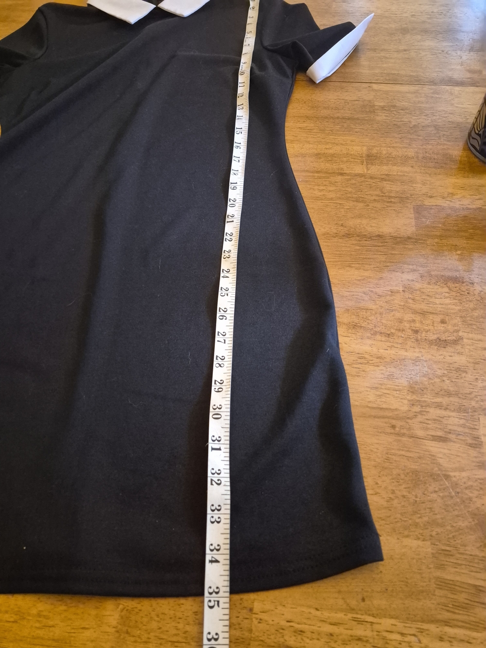Forever 21 Black Mini Dress with White Collar & Cuff Trim - Picture 4 of 6